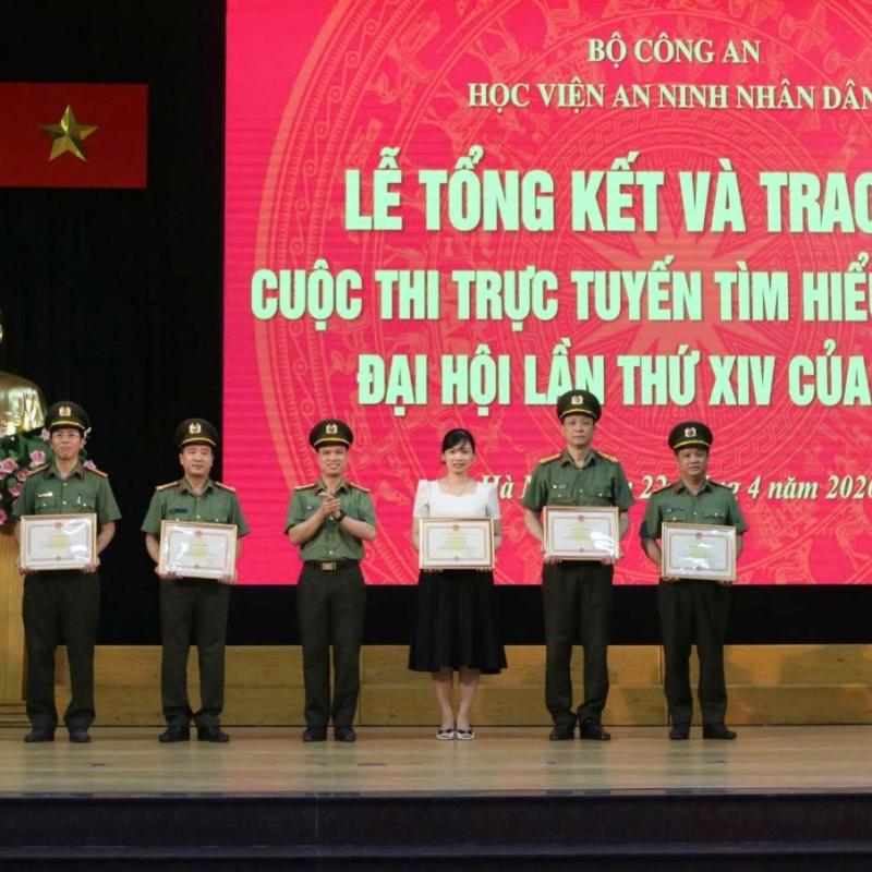 Học viện An ninh nhân dân tổng kết Cuộc thi trực tuyến tìm hiểu Văn kiện Đại hội XIV của Đảng