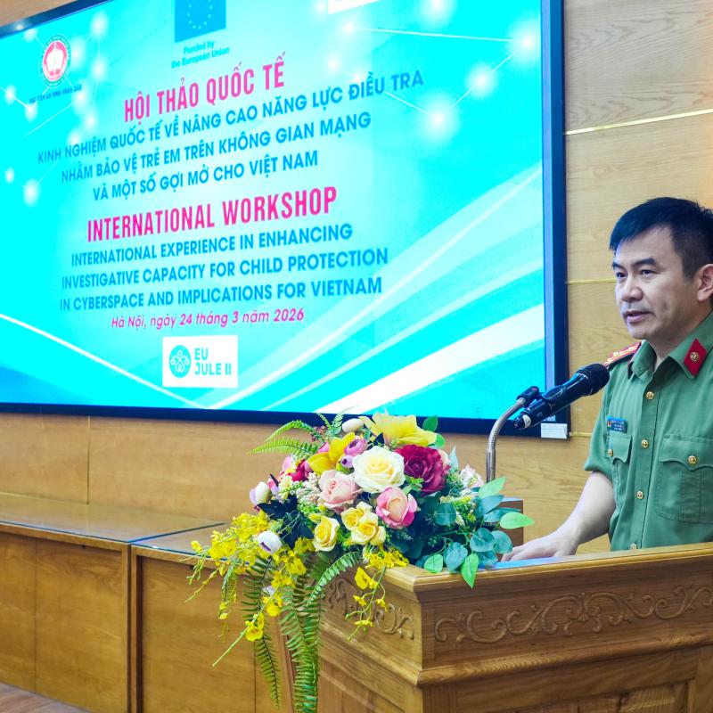 Hội thảo khoa học quốc tế với chủ đề: “Kinh nghiệm quốc tế về nâng cao năng lực điều tra nhằm bảo vệ trẻ em trên không gian mạng và một số gợi mở cho Việt Nam”