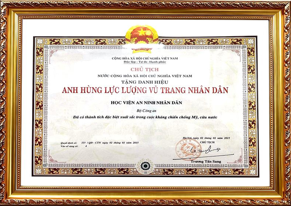 Danh hiệu "Anh hùng lực lượng vũ trang nhân dân thời kỳ kháng chiến chống Mỹ"