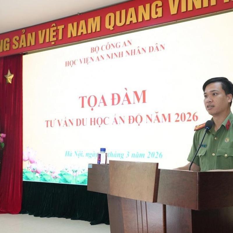 Học viện An ninh nhân dân tổ chức Tọa đàm trực tuyến “Tuyển sinh du học Ấn Độ năm 2026”