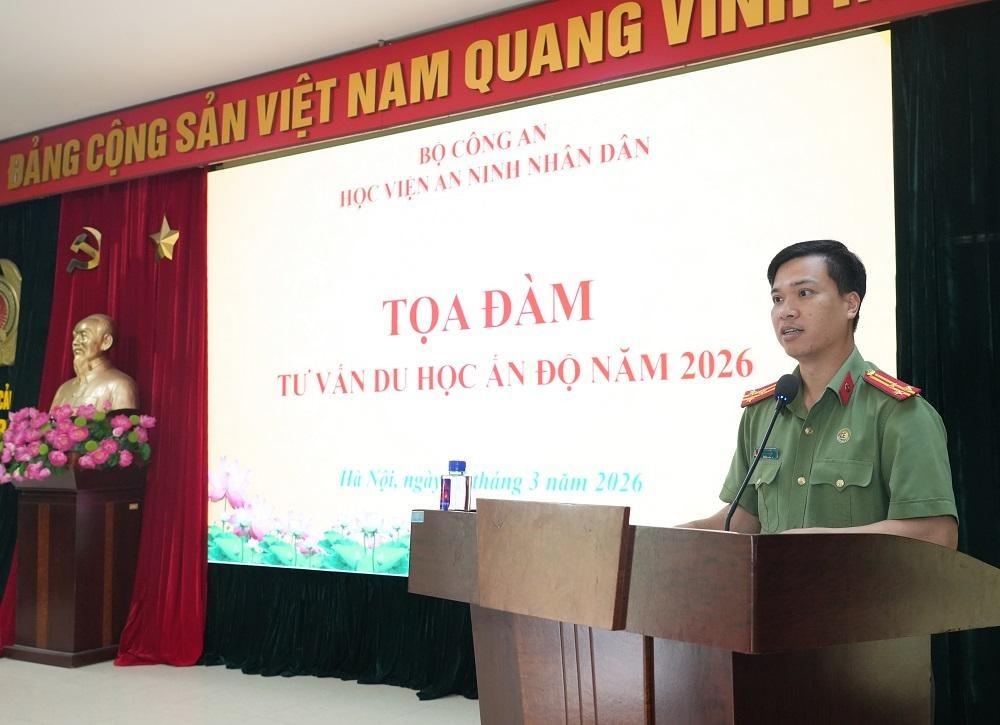 Học viện An ninh nhân dân tổ chức Tọa đàm trực tuyến “Tuyển sinh du học Ấn Độ năm 2026”
