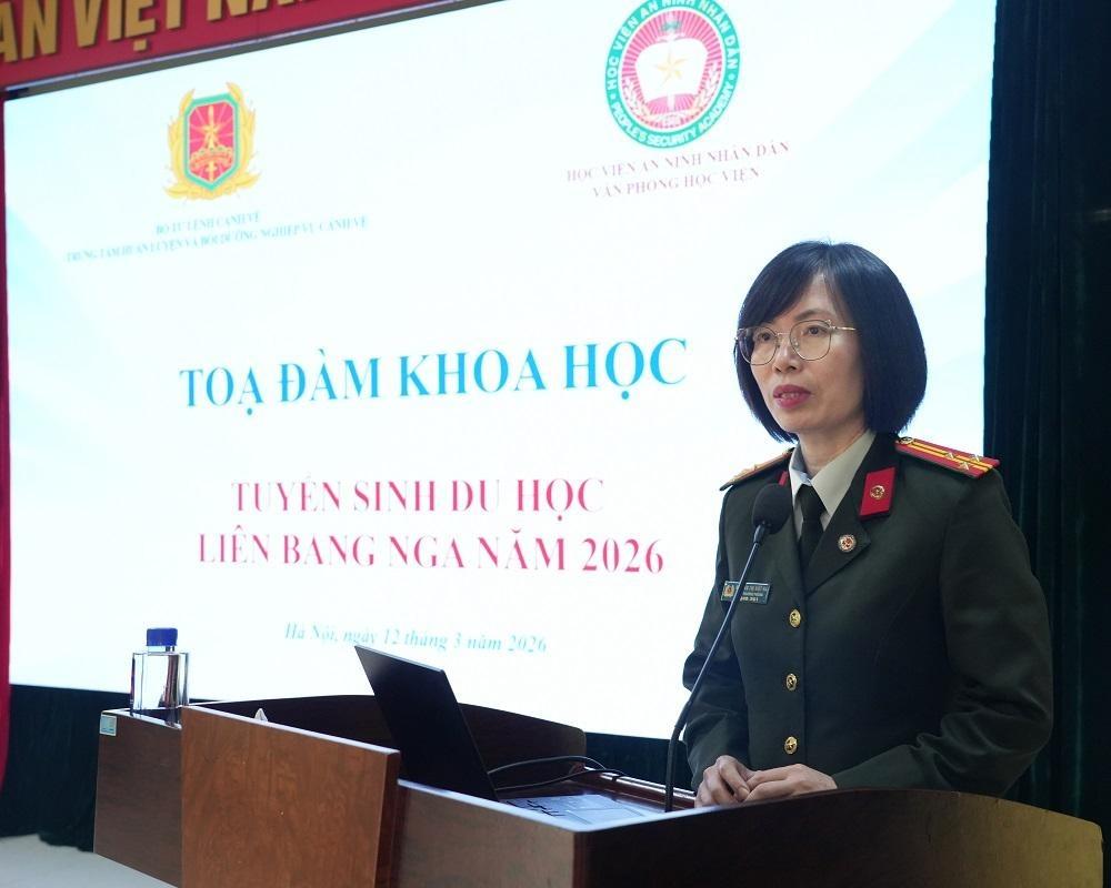 Học viện An ninh nhân dân tổ chức Tọa đàm khoa học “Tuyển sinh du học Liên bang Nga năm 2026”