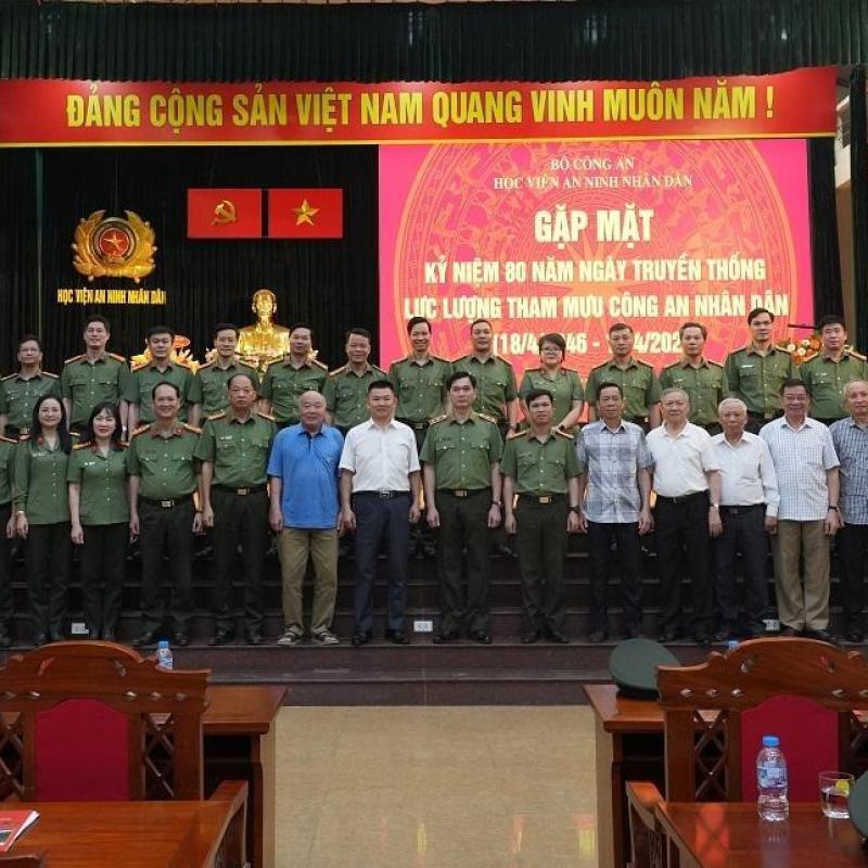 Học viện An ninh nhân dân tổ chức Gặp mặt kỷ niệm 80 năm Ngày truyền thống lực lượng Tham mưu Công an nhân dân