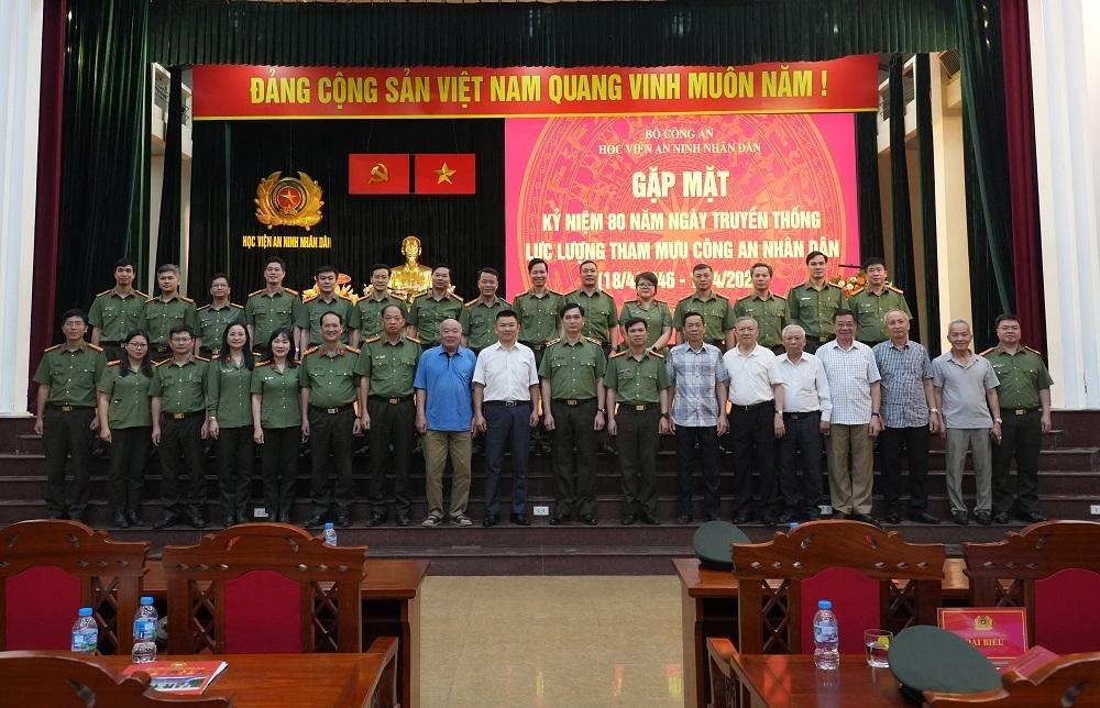 Học viện An ninh nhân dân tổ chức Gặp mặt kỷ niệm 80 năm Ngày truyền thống lực lượng Tham mưu Công an nhân dân
