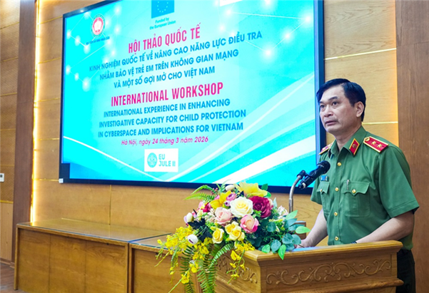 Hội thảo khoa học quốc tế “Kinh nghiệm quốc tế về nâng cao năng lực điều tra nhằm bảo vệ trẻ em trên không gian mạng và một số gợi mở cho Việt Nam”