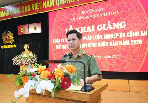 Khai giảng lớp Bồi dưỡng pháp luật, nghiệp vụ Công an Khoá 27 mở tại Học viện An ninh nhân dân