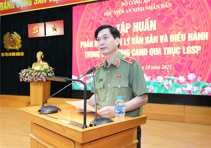 Tập huấn sử dụng phần mềm Quản lý văn bản và điều hành qua Trục LGSP