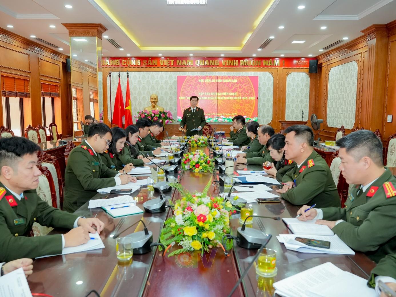 Hoàn thiện cuốn Biên niên lịch sử Học viện An ninh nhân dân